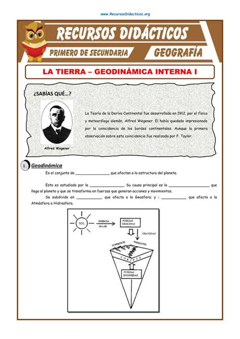 Geodinámica para Primer Grado de Secundaria doc