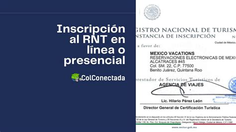 Proceso De Inscripci N En El Registro Nacional De Turismo