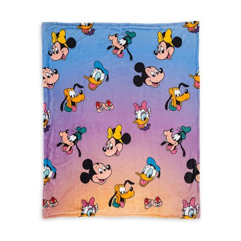 Mickey Mouse And Friends Reversible Fleece Throw Shopdisney