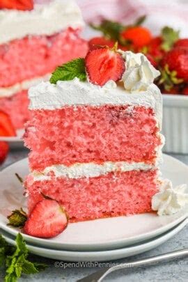 Strawberry Cream Cake Spend With Pennies