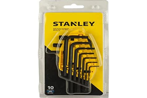 Stanley 69 253 10 Piece Metric Hex Key Set With Anti Rust Properties