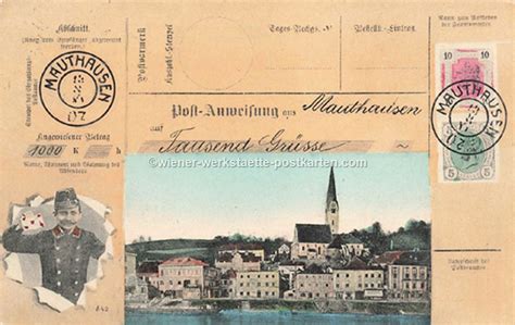 Mauthausen Collage 1907 Wiener Werkstätte Postkarten