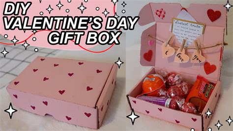 Valentine Gift Box, Valentines Day Gift Box Personalised Name Red ...