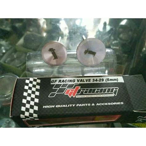 Jual Klep GF Racing Thailand Ukuran 34 29 Batang 5mm Valve Payung Kelep