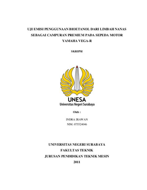 18 Contoh Skripsi Akuntansi Unesa Contoh Proposal