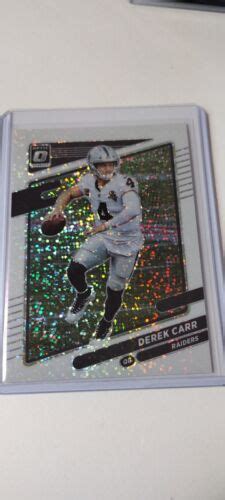 2021 Panini Donruss Optic White Sparkle Prizm 41 Derek Carr For Sale