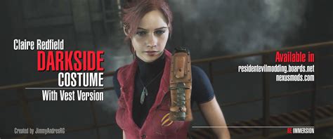 Claire Redfield Darkside Costume With Vest At Resident Evil 2 2019