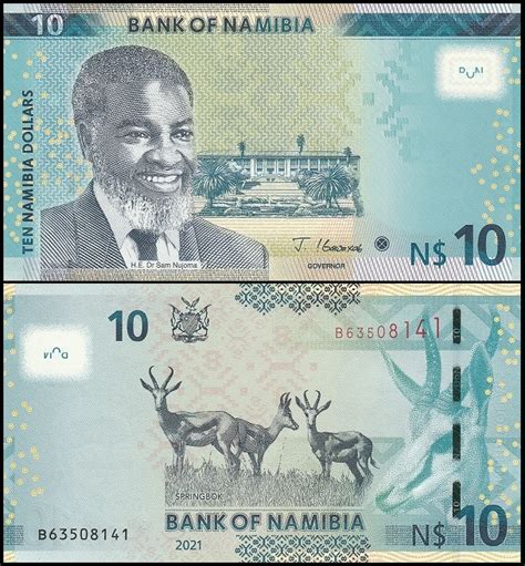 Bankbiljetten B Namibia Namibie Dollars Unc