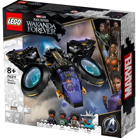 Lego Marvel Black Panther Wakanda Forever Shuri S Sunbird Piece Set