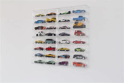 Amazon Oneguru Hot Wheels Display Case Wall Mount Slots Clear Showcase Organizer With
