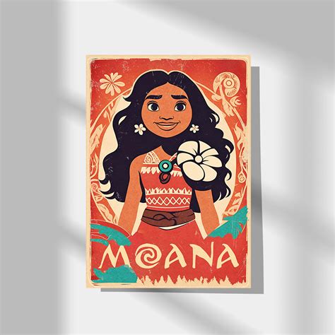 POSTER Moana Poster, Moana Print, A3, A4, A5, Comic Book Poster, Disney ...