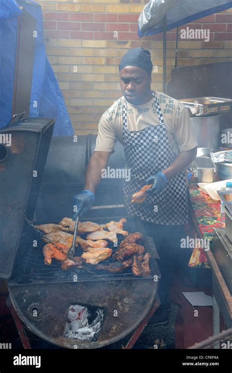 Notting Hill Carnival Food Stall Banque De Photographies Et Dimages