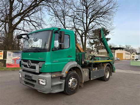 Mercedes Benz Axor 1829 Meiller Skip Loader Truck For Sale Hungary