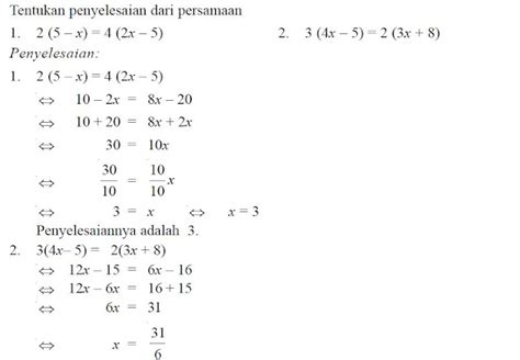 Contoh Soal Matriks Yang Memenuhi Persamaan