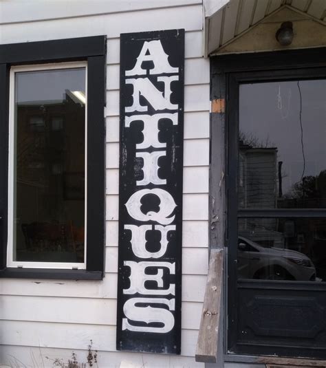 Antiques Sign Shop Sign Large Antique Store Display Sign Etsy