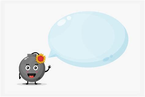 Cute Bombs Mascot with Bubble Speech Graphic by wayan sandika ...