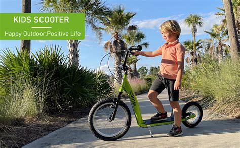 Aosom Youth Kick Scooter Adjustable Handlebar Teens Ride On Toy For 5