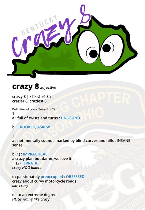 Kentucky Crazy 8 Ride Powder Keg Chapter 5114 Mason Ohio H O G