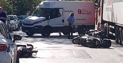 Incidente Tra Scooter In Via Duca Della Verdura A Palermo Qds