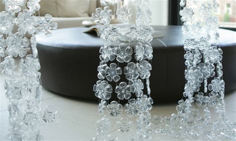 Dazzling Cascade Chandelier Is Made From Chains Of Recycled Plastic