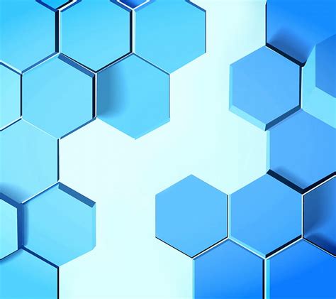 720P Descarga gratis Panal abstracto azul geometría hexágono