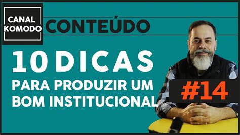 Dicas Para Fazer Um Bom V Deo Institucional Youtube