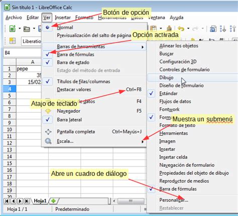 Entorno De Trabajo Creaci N De Documentos De Libreoffice Calc