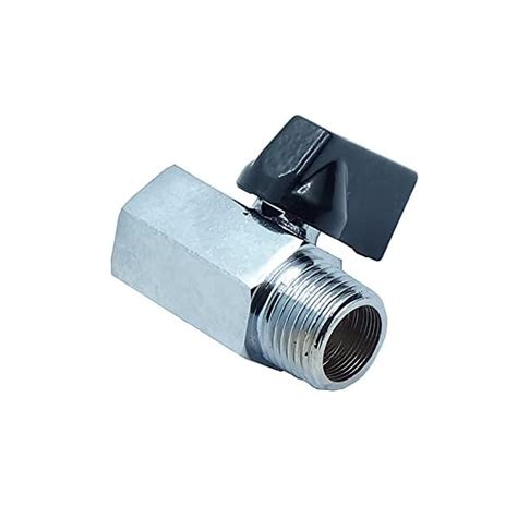 1 Pice 3 8 Mini Brass Ball Valve Chrome Plated Female X Male NPT