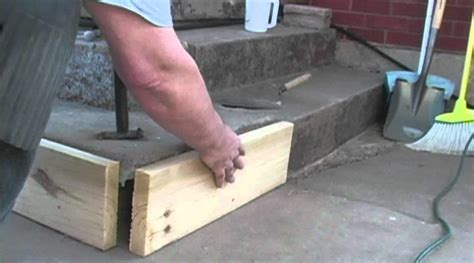 Repairing A Concrete Step