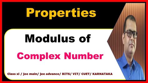 Modulus OF COMPLEX NO Properties I Class 11 L Jee Main L Maths I