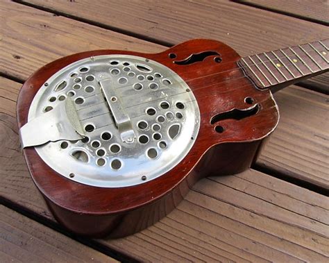 Dobro Resonator Ukulele 1930s Cyclops Uke Vintage Mahogany Reverb