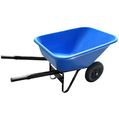 8 Cubic Foot Dual Wheel Poly Wheelbarrow | Agri Supply | Agri Supply