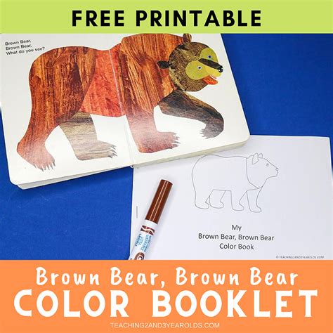 Brown Bear Brown Bear What Do You See Printable Mini Book