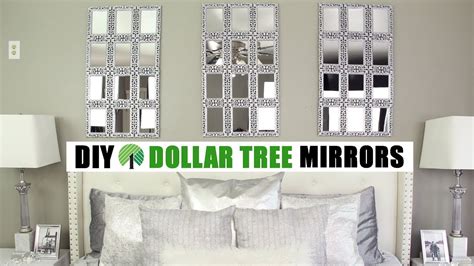 DOLLAR TREE DIY LARGE MIRRORS DIY Glam Wall Decor Idea YouTube