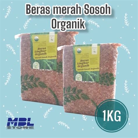 Jual Beras Merah Sosoh Lingkar Organik Kg Shopee Indonesia