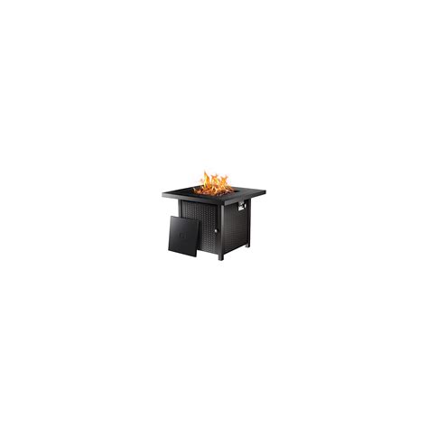 Ciays Propane Fire Pits Inch Outdoor Gas Fire Pit Btu Steel