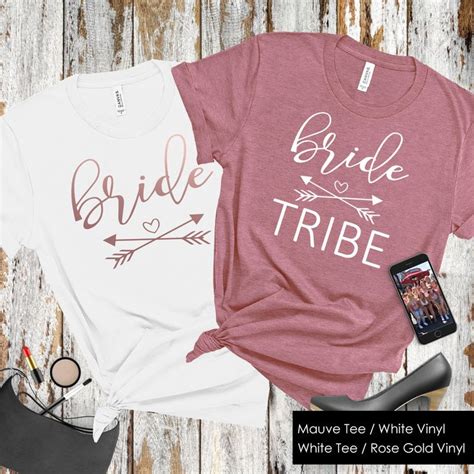 Bride Tribe Shirts Bridesmaid Shirts Bachelorette Party Wedding Party Shirt Arrow Shirts