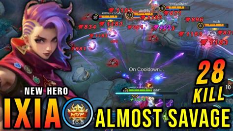 Kills X Maniac Ixia Mlbb New Hero Gameplay Broken New