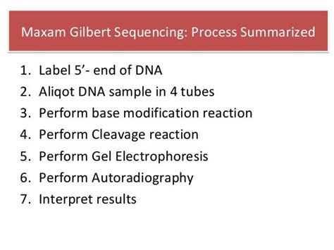 DNA Sequencing : Maxam Gilbert and Sanger Sequencing