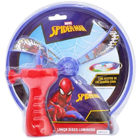 Brinquedo Infantil Lan A Disco Luminoso Homem Aranha C Luz Submarino