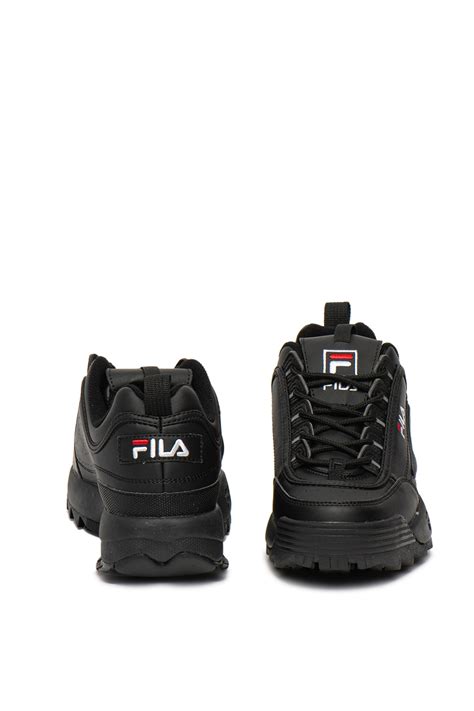 Fila Pantofi Sport De Piele Ecologica Cu Model Masiv Disruptor Negru