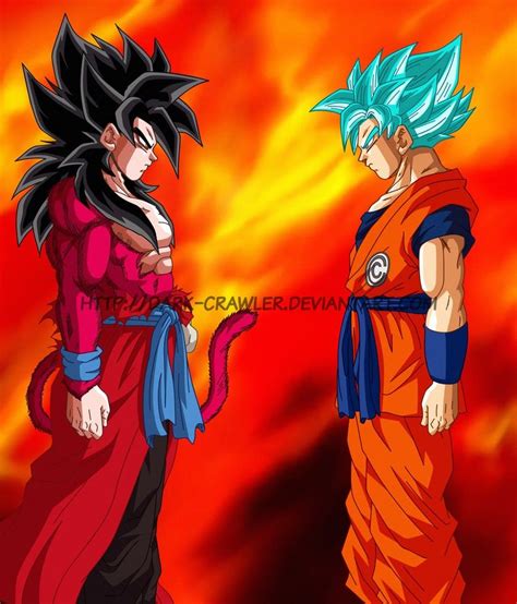 Goku Xeno Super Saiyajin Fase Vs Goku Super Saiyajin Blue Dragon