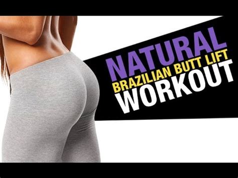 Natural Brazilian Butt Lift Workout KILLER BOOTY EXERCISES YouTube