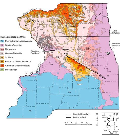 Hydrostratigraphic Units Present At The Bedrock Surface Mudrey Et Al