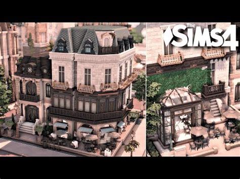 Parisian Bistro The Sims Stop Motion Speed Build Cozy Bistro