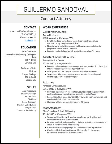 13 Attorney Resume Examples That Got The Job In 2025