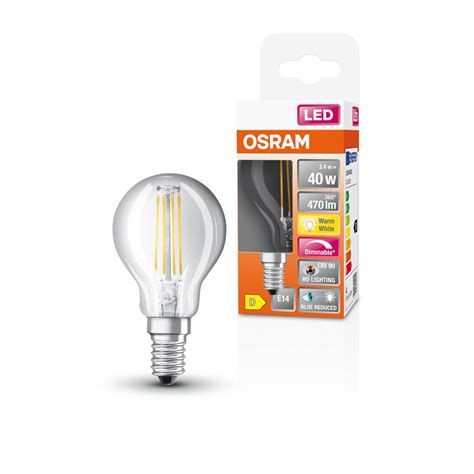 Osram LED SUPERSTAR PLUS CLASSIC P FILAMENT 3 4W 40W 470 Lm E14