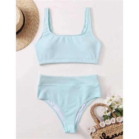 Large High Wasted Bikini Swimsuit Set 2pairs Shopee Philippines