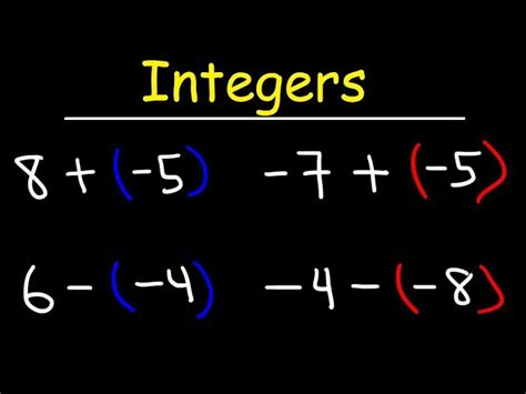 Adding and Subtracting Integers Using a Simple Method - Worksheets Library