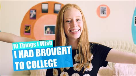 10 Things I Wish I Had Brought To College Justali Youtube